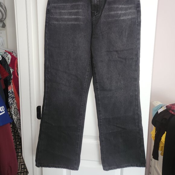 Black High Waisted Straight Leg Jeans NWT Medium - Cupshe - Picture 5 of 7